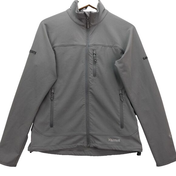 Marmot Jacket Men Medium Gray M3 Full Zip Soft Shell Performance Stretch Outdoor - Picture 1 of 13
